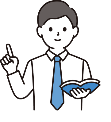 講義する男性のイラスト